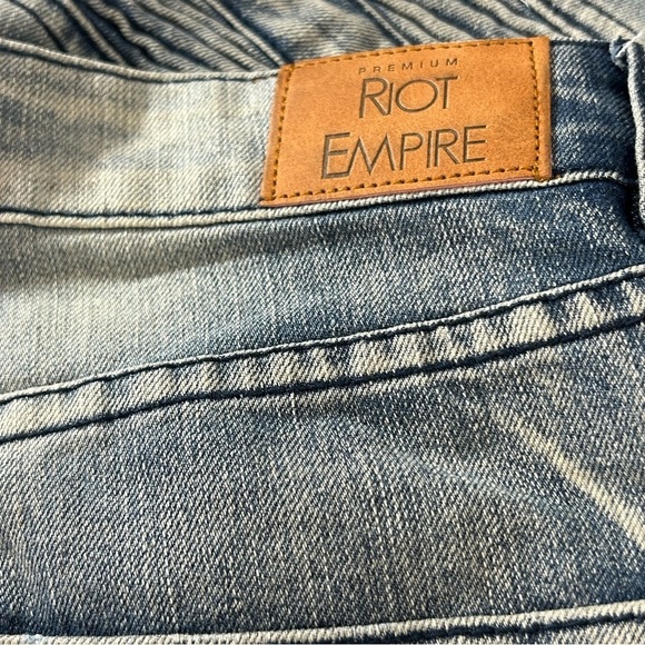 Riot Empire Jeans Denim Men's Blue Size 30 - Picture 6 of 6